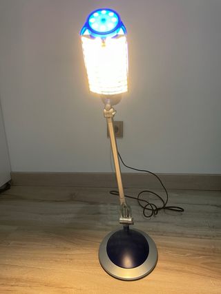 Flexo LED azul y plata