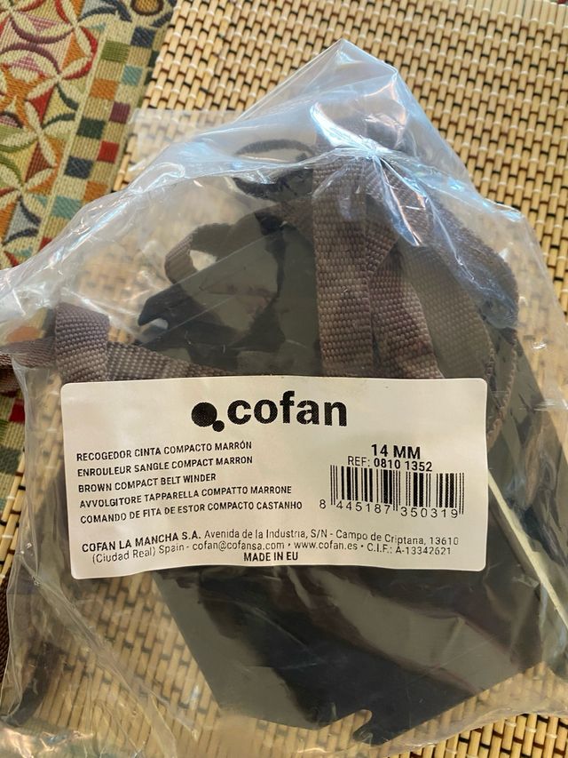 Recogedor persiana 14 mm marron