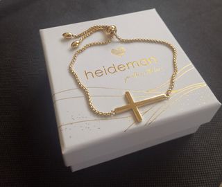 Pulsera Heideman dorada cruz