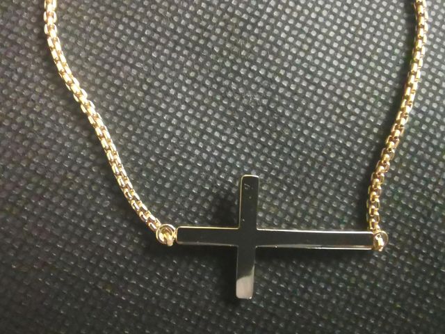 Pulsera Heideman dorada cruz