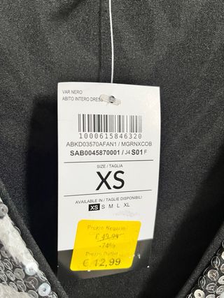 Vestoto zebrato con palette