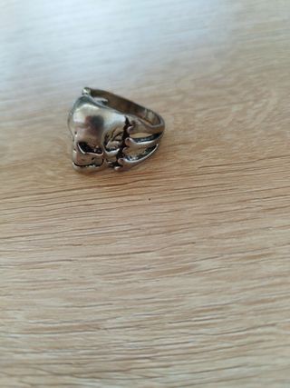 Anillo Calavera Acero Plata