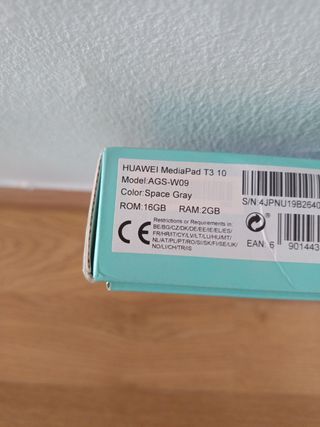 Huawei Mediapad T3 10 Gris,
para piezas