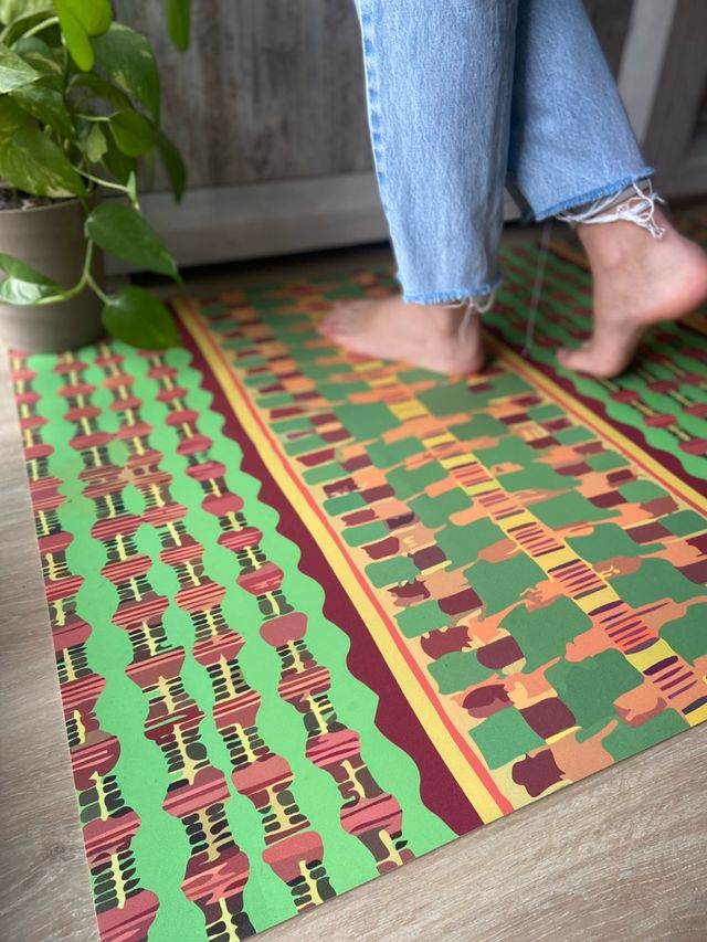 Alfombra vinilo redonda rectangular