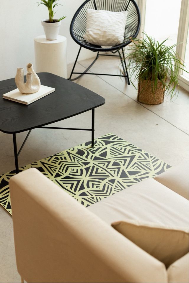 Alfombra vinilo redonda rectangular