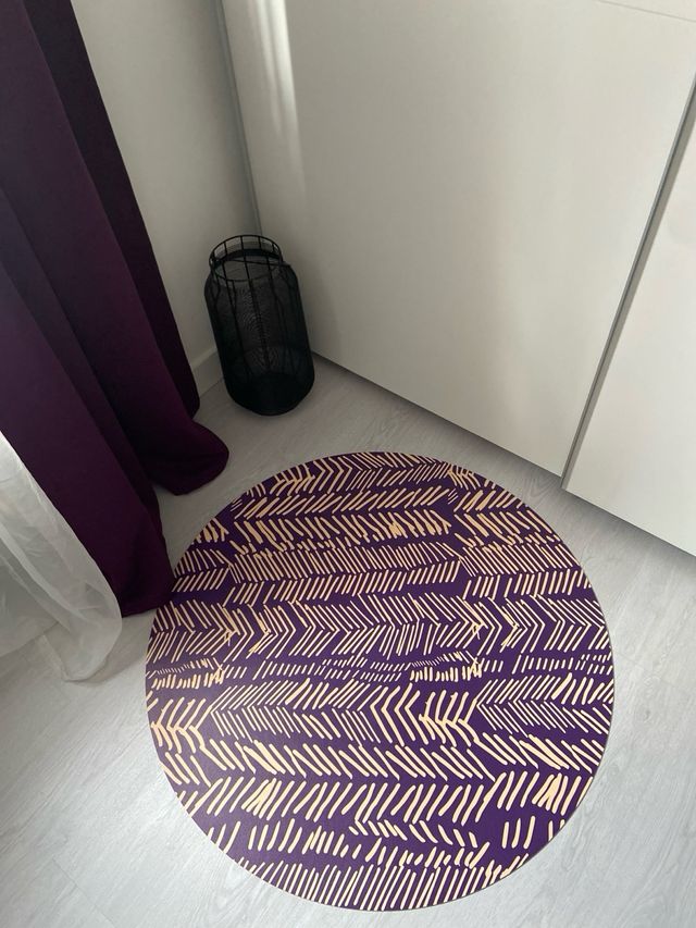 Alfombra vinilo redonda rectangular