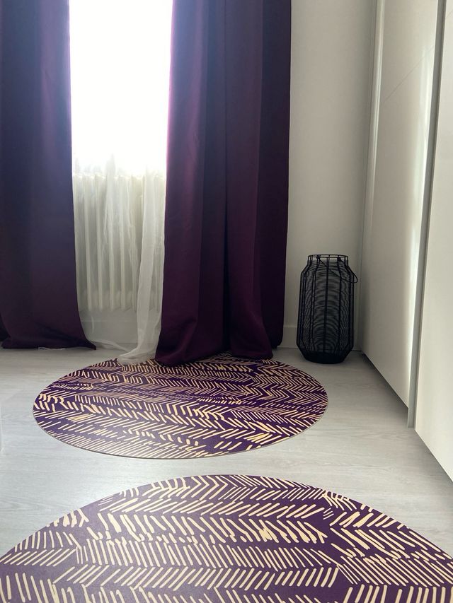 Alfombra vinilo redonda rectangular