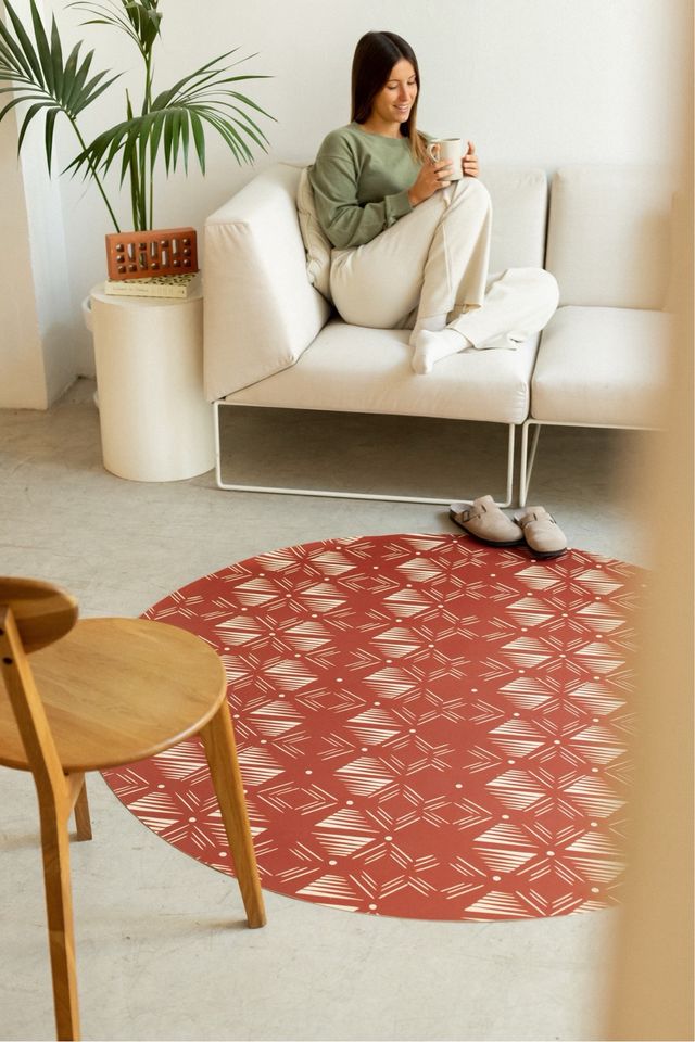 Alfombra vinilo redonda rectangular