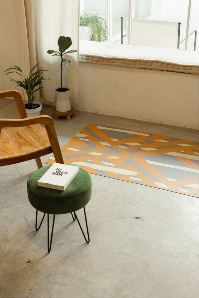 Alfombra vinilo redonda rectangular