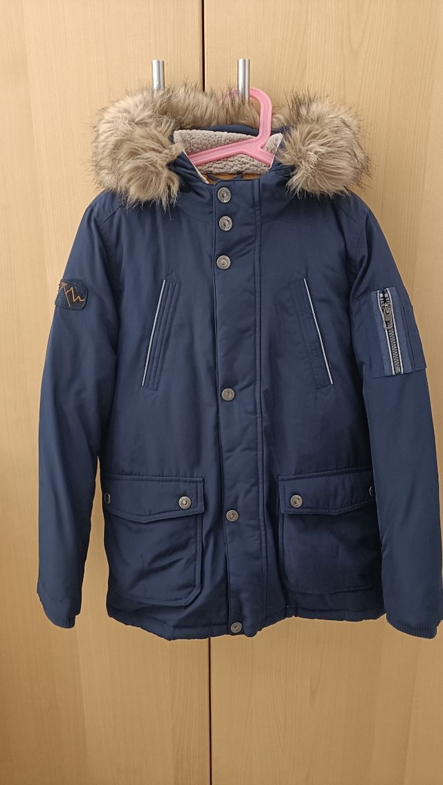 Chaquetón niño talla 12 - Azul Marino.