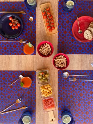 Mantel individual vinilo diseño africano