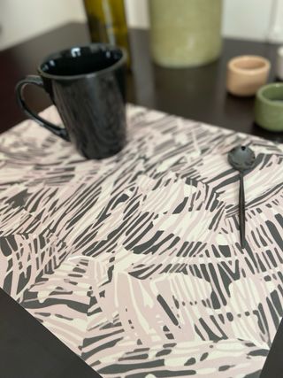 Mantel individual vinilo diseño africano