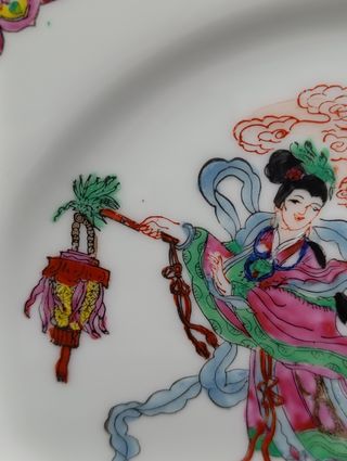 Plato porcelana china Qianlong