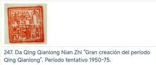 Plato porcelana china Qianlong