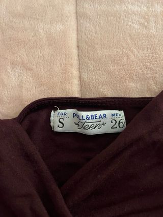 Crop top Pull&Bear marrón - Talla S