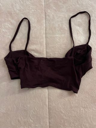 Crop top Pull&Bear marrón - Talla S