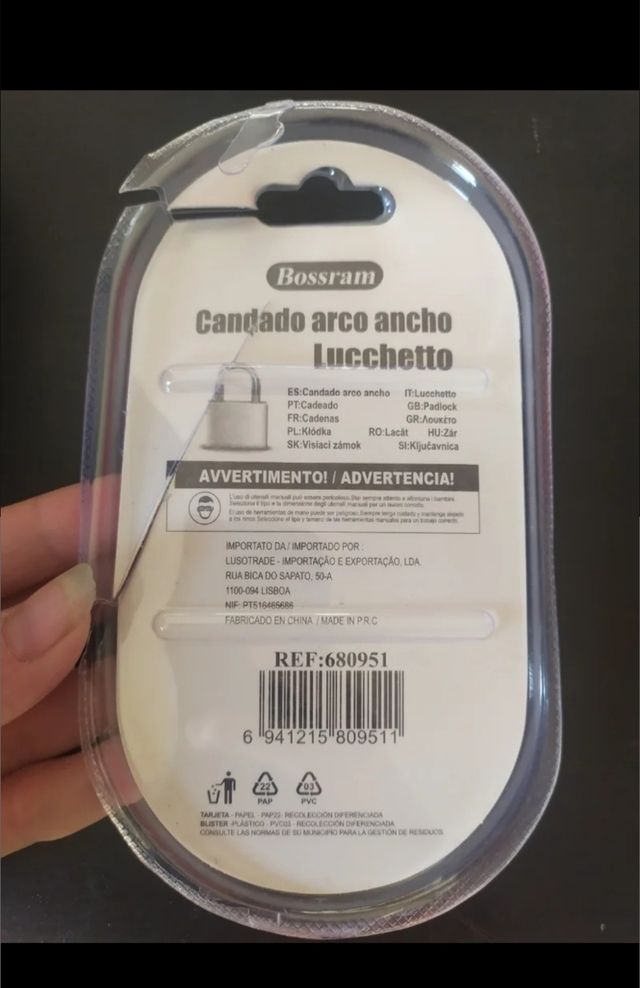 Candado Bossram 40mm - Nuevo