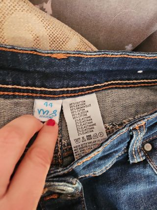 Falda vaquera azul - Talla L