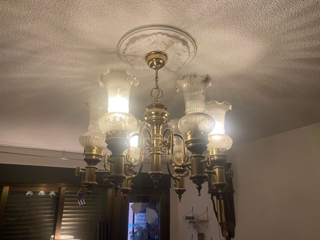 Lámpara techo vintage 6 luces