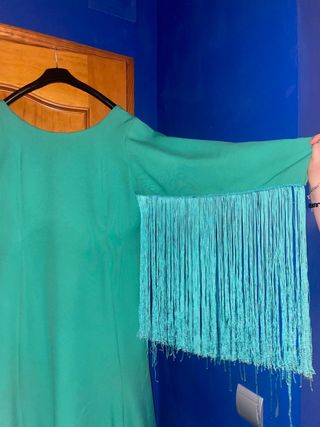 Vestido Flamenca - Verde turquesa