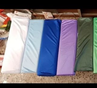 Telas 1/2. 5 telas raso poliester fino
 