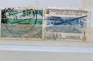 Colección de más de 200 sellos de España antiguos.