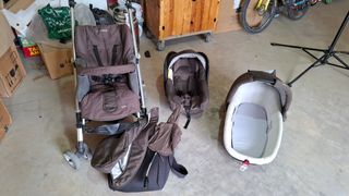 Coche bebé completo: silla, maxicosi y capazo