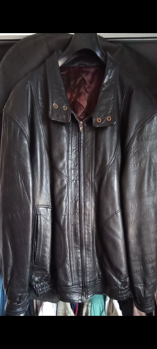 Cazadora piel hombre