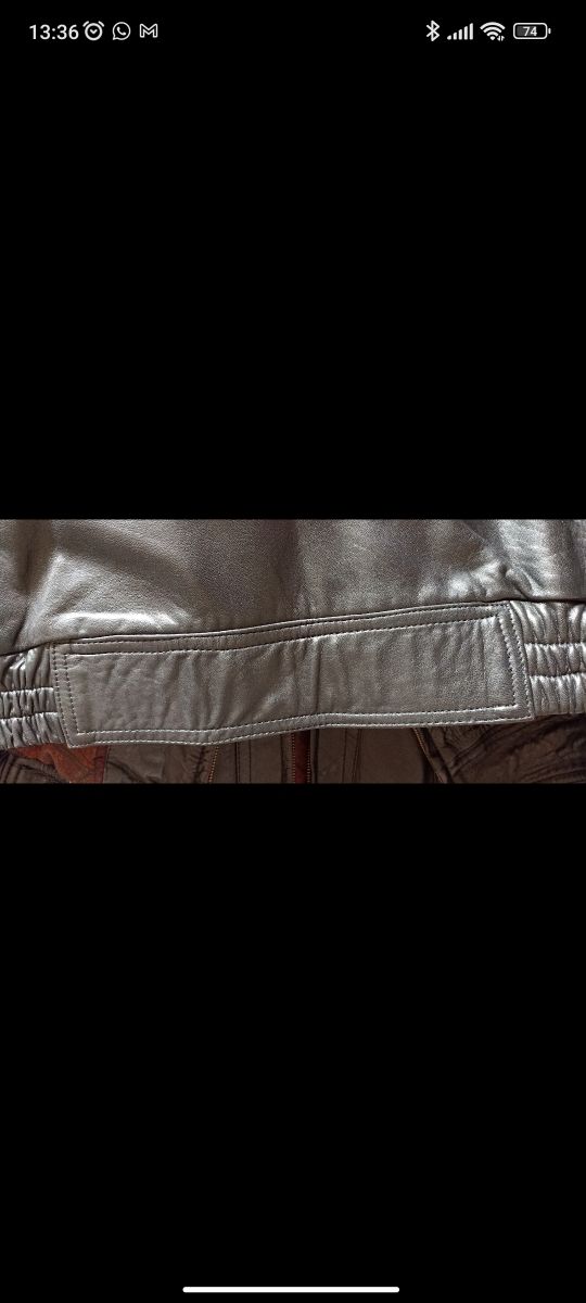 Cazadora piel hombre