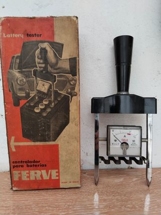 Tester comprovador Bateries FERVE antic