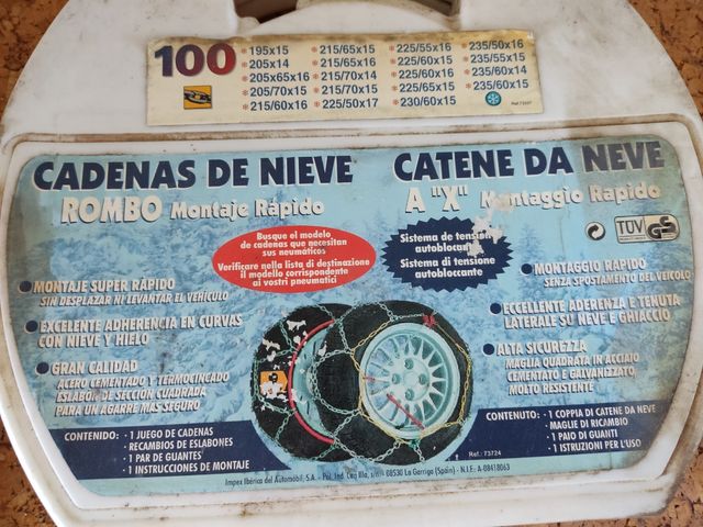 Cadenas nieve
