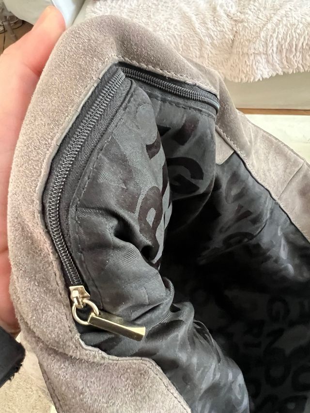 Bolso Purificación García ante gris