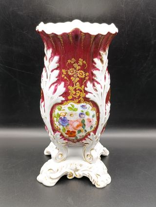 Jarrón isabelino porcelana antigua