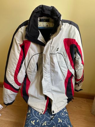 Chaqueta esquí blanca-roja-negra