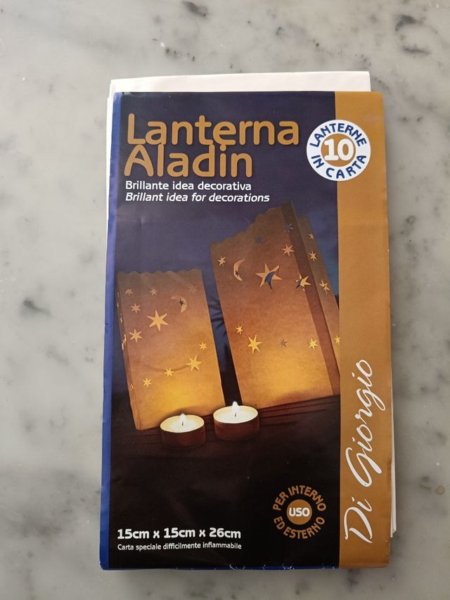 Lanterna Aladin - 10 Lanterne in Carta