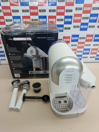 ✅ Cafetera 1470 W, 20 Bares Semiautomática Power Instant-ccino 20 Chic Serie Bianca, Para Café molido y en cápsulas, Depósito de Leche 0.7ml, Depósito de Agua 1L, Blanca Cecotec