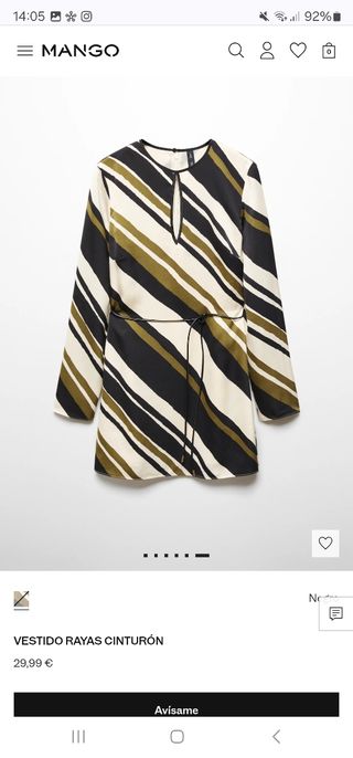 Vestido rayas Mango - NUEVO