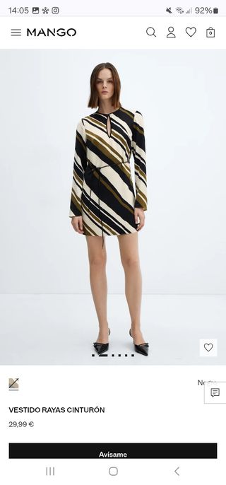 Vestido rayas Mango - NUEVO