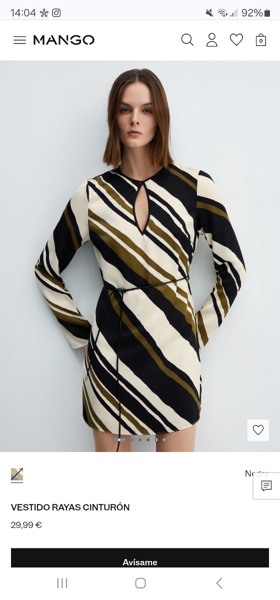 Vestido rayas Mango - NUEVO