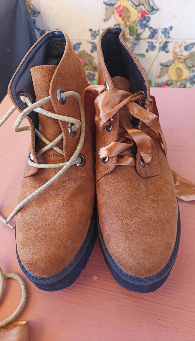 Botas de tipo ante marrón