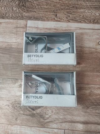 2 Soportes BETYDLG para Cortina IKEA - Gris