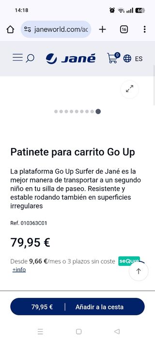 Patinete adaptador carro