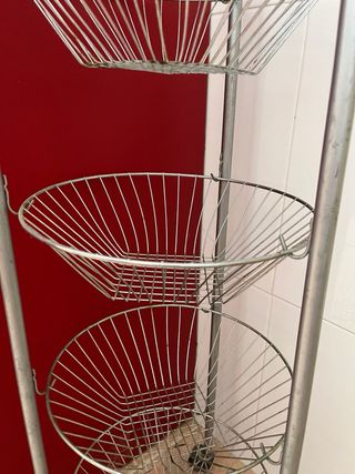 Frutero vintage 3 cestas metal