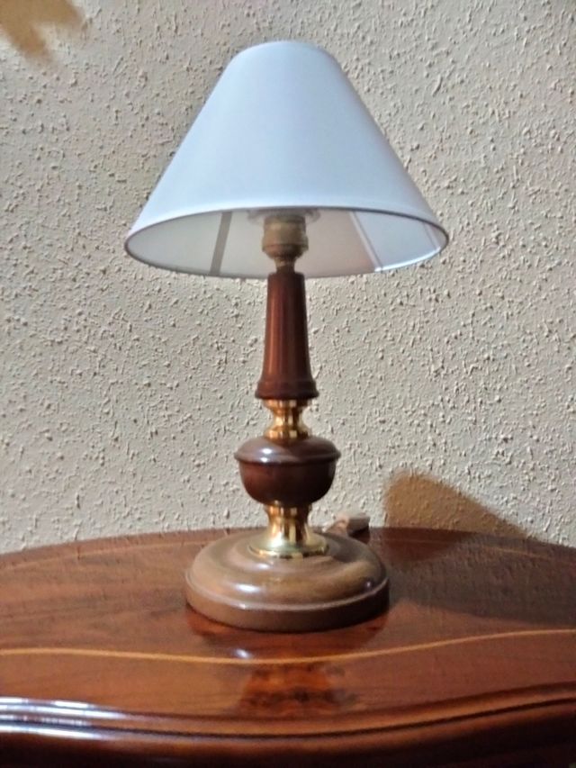 SPETTACOLARI LAMPADE DA TAVOLO IN LEGNO DI BRONZO