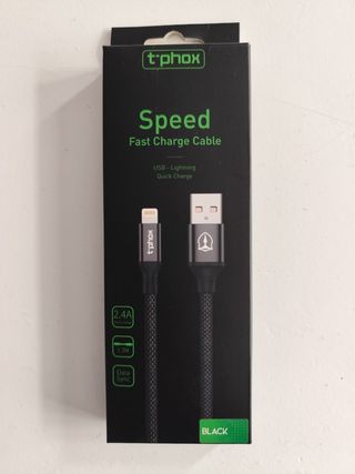 Cable USB-C a Lightning Negro