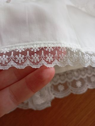Faldón bautizo niño/a blanco