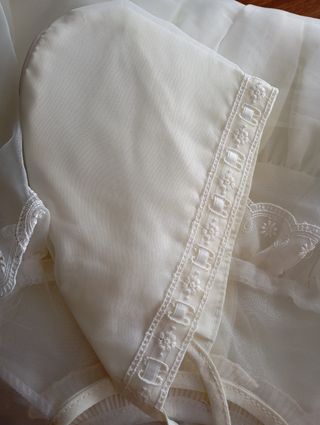 Faldón bautizo niño/a blanco