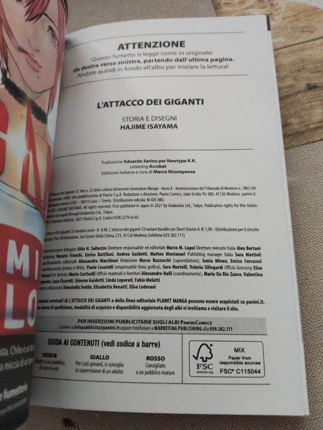 L'attacco dei giganti (Vol. 33) (Planet manga)
