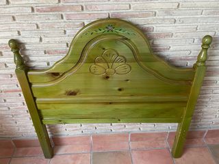 habitacion juvenil madera cabezal mesilla escritor