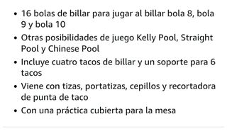 Mesa billar 249x137cm